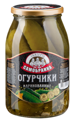 Огурцы СКАТЕРТЬ САМОБРАНКА маринов 1500мл ст/б