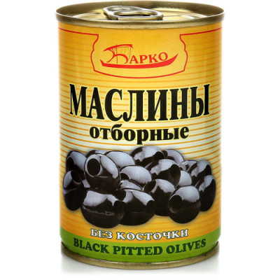Маслины Барко Отборные б/к 300мл/280гр ж/б с кл