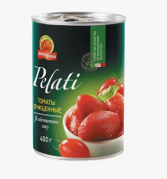 Томаты Помидорка ОЧИЩ В Собст Соку 425мл/400гр ж/б с кл