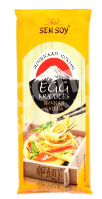 Лапша Sen Soy Яичная EGG NOODLES 300гр 