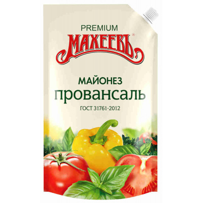 Майонез МАХЕЕВ Провансаль 800мл/770гр дой-пак