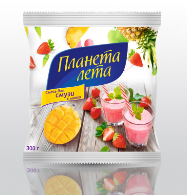 Смесь для Смузи с Манго фруктовая ПЛАНЕТА ЛЕТА фас 300гр